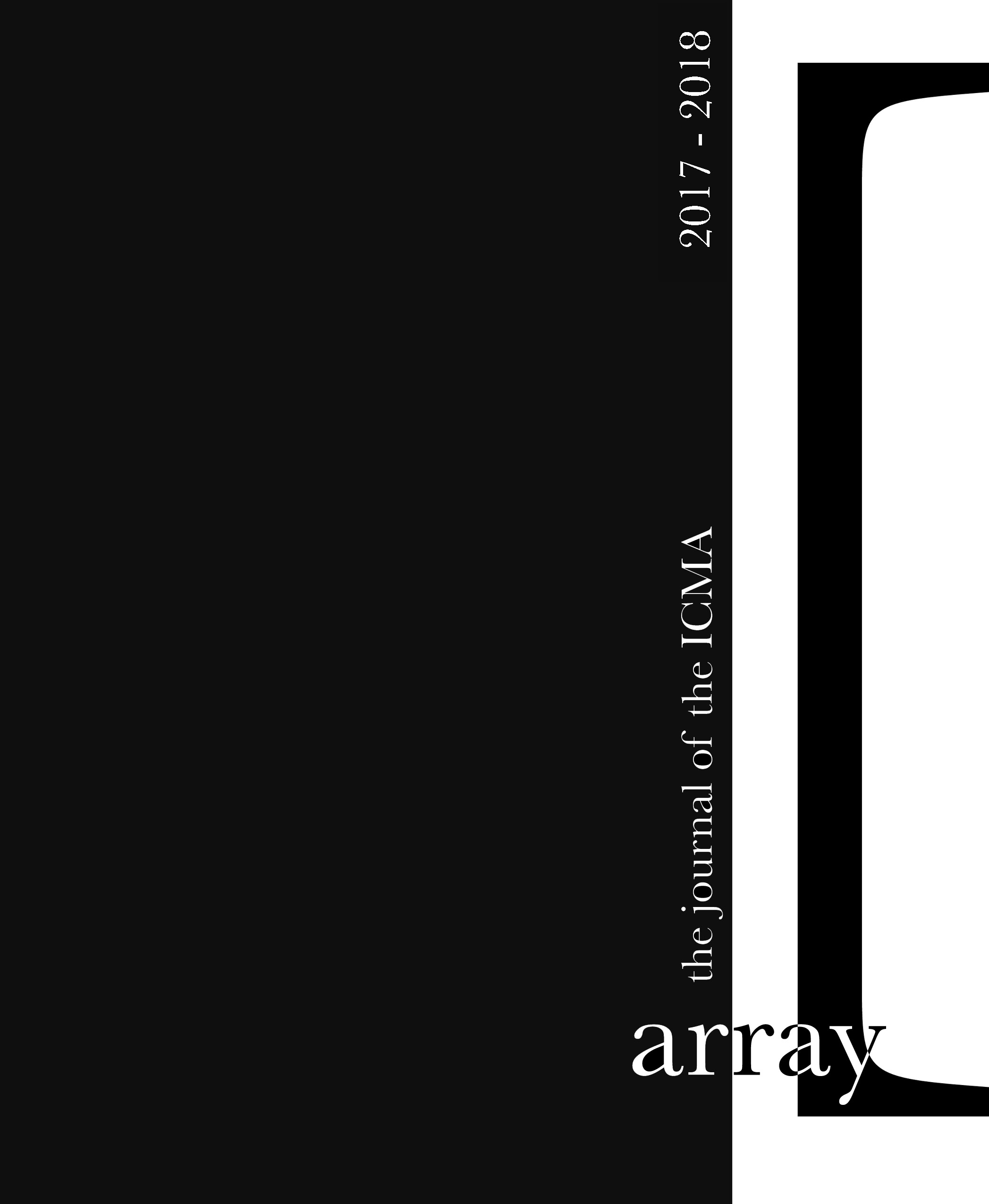 cover array special issue 2017