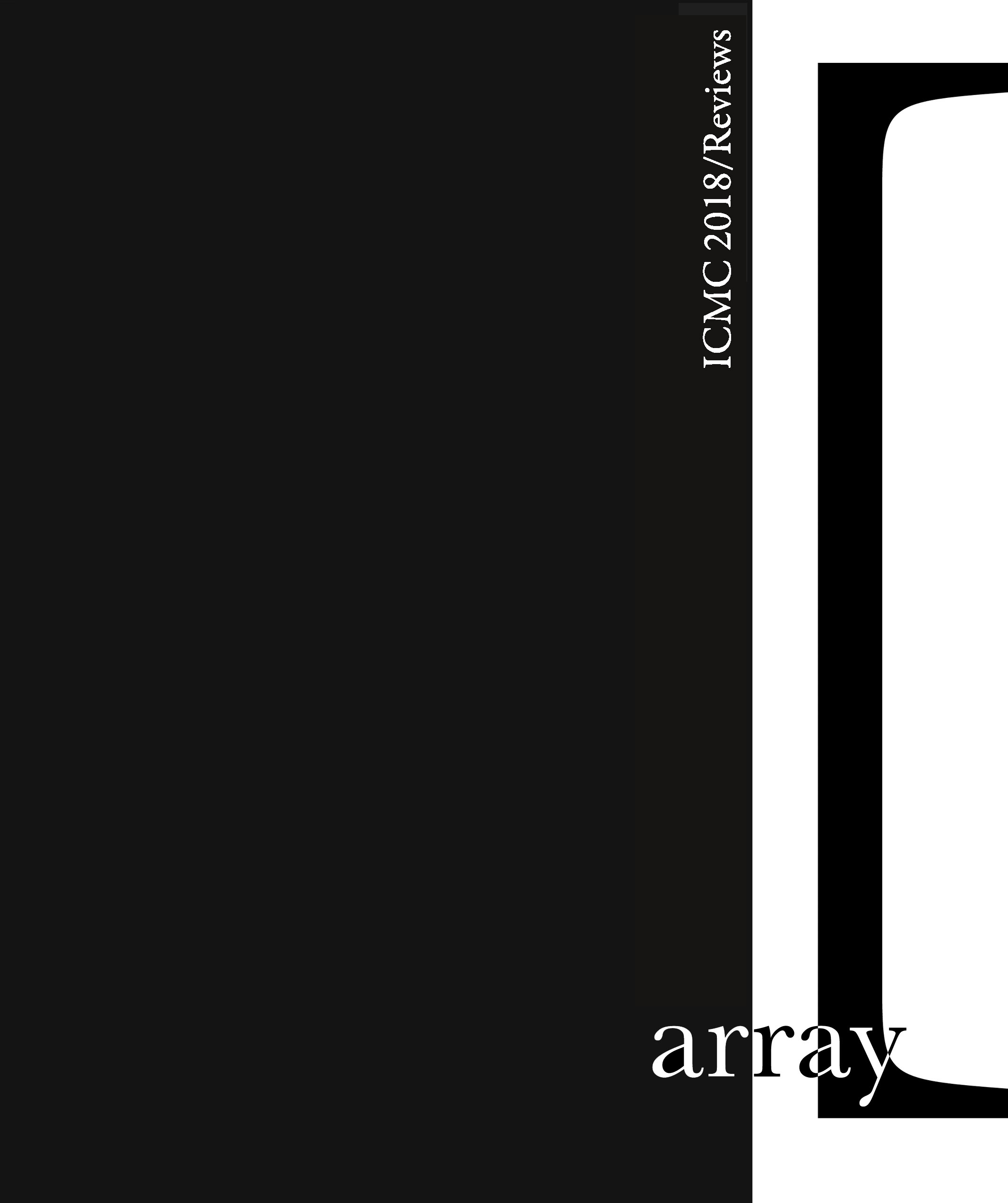 cover array special issue 2018